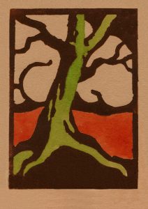 oak tree against cloud